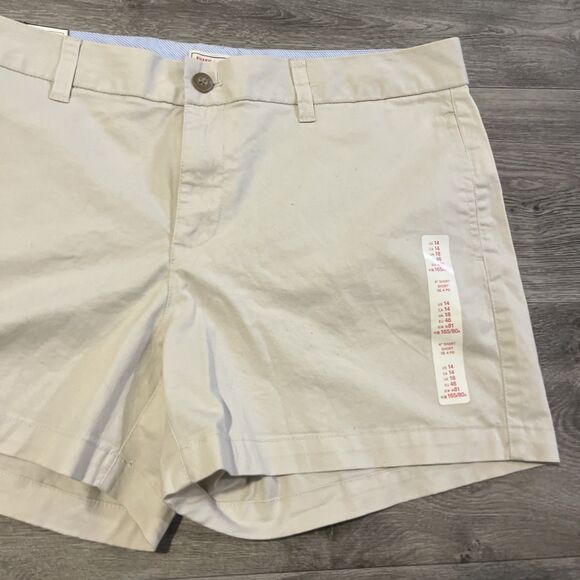 Khakis by Gap Women's Twill 4" Chino Shorts Beige Size 14 NWT - Picture 4 of 9